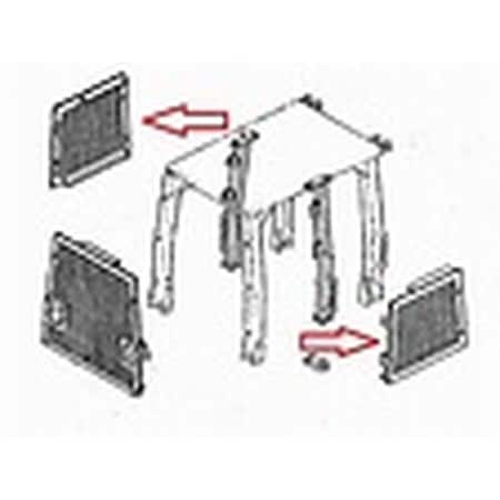 Aftermarket AT312408 side screens, RH And LH sold as a set only Fits John Deere 450J, 550J,  AT312408-PVE